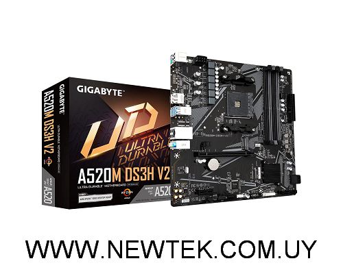 Placa Madre Gigabyte A520M DS3H V2 G10 DDR4 HDMI DisplayPort AM4