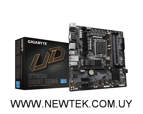 Placa Madre Gigabyte B760M DS3H DDR4 Pcie 4.0 D-Sub HDMI DisplayPort
