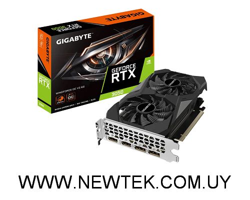 Tarjeta de video Gigabyte GeForce RTX 3050 WindForce OC V2 6GB DisplayPort HDMI
