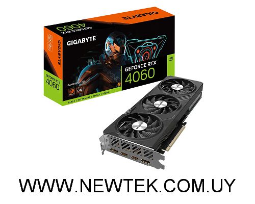 Tarjeta de video Gigabyte GeForce RTX 4060 GAMING OC 8GB HDMI Displayport