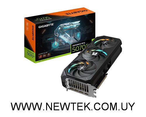 Tarjeta de video Gigabyte GeForce RTX 5070 Ti GAMING OC 16GB HDMI Displayport