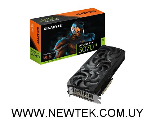 Tarjeta de video Gigabyte GeForce RTX 5070 Ti WINDFORCE OC SFF 16GB HDMI DP