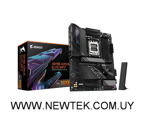 Placa Madre Gigabyte X870E AORUS ELITE WIFI7 DDR5 Pcie5.0 HDMI USB-C AM5