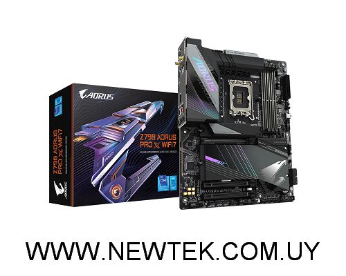 Placa Madre Gigabyte Z790 AORUS PRO X WIFI7 DDR5 Pcie 5.0 HDMI USB-c 1700