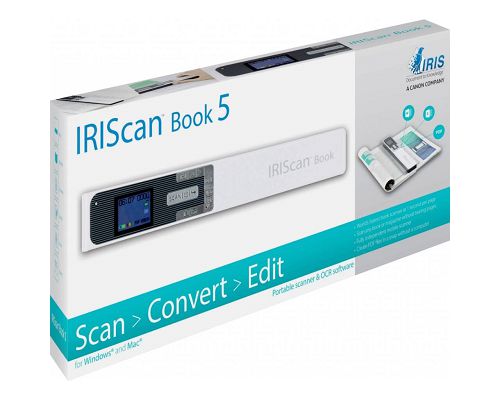 Escaner Portatil IRIS IRIScan Book 5 Alta Resolución 1200ppp Hasta 30 ppm