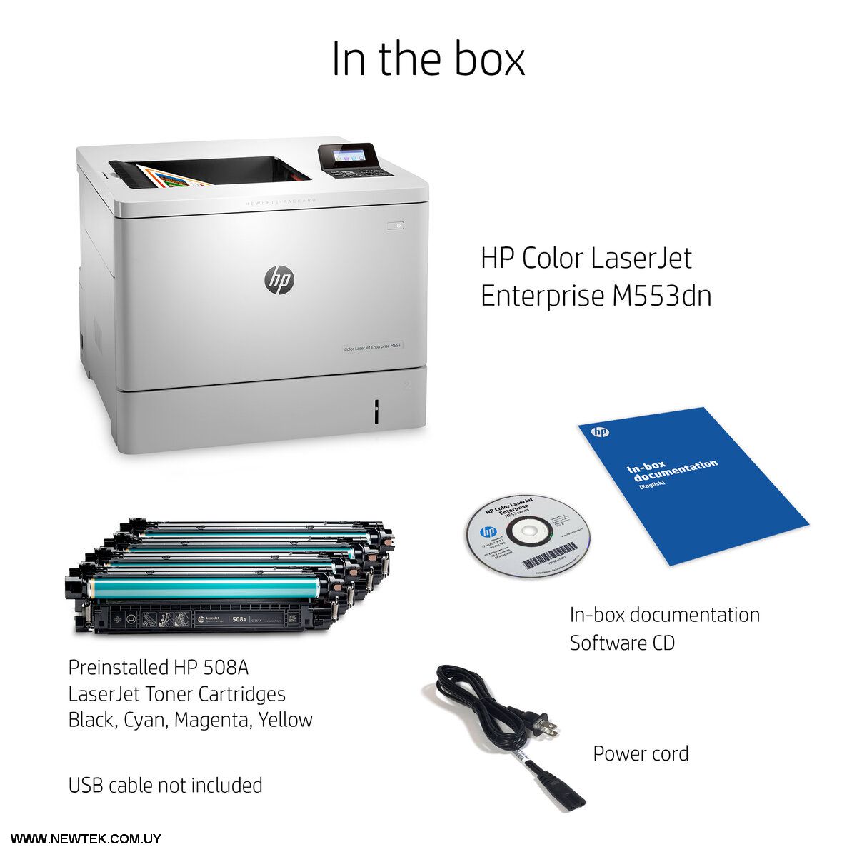 Impresora Laser Color HP Enterprise M553DN (B5L25A) 40ppm 1200xDPI Empresarial