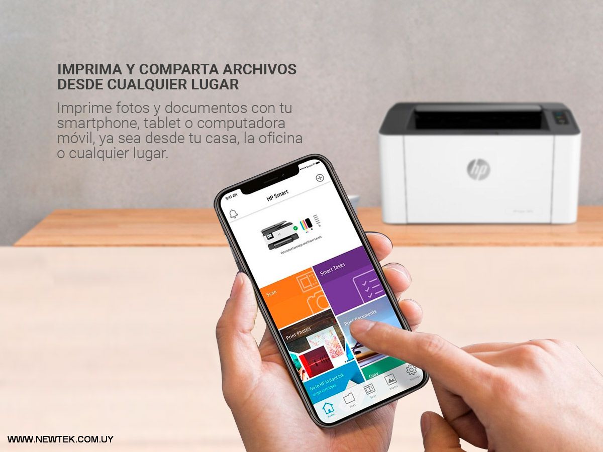 Impresora Laser Monocromatica HP 107W (4ZB78A) USB 21ppm 1200x1200 dpi WI-FI