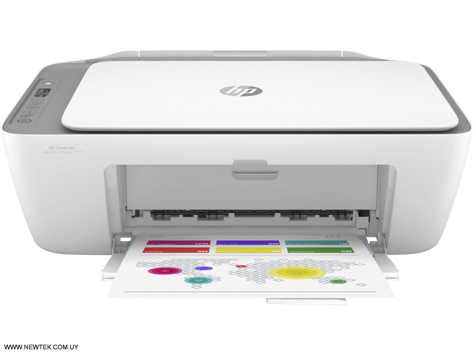 Impresora Multifunción HP Deskjet Ink 2775 7FR21A Imprime, copia y escanea Wi-Fi
