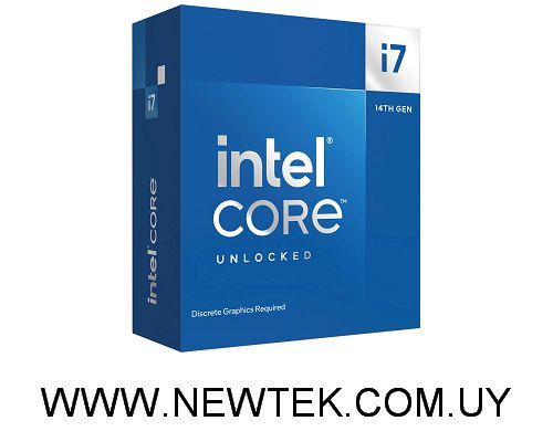 Procesador Intel Core i7 14700KF Hasta 5.6 Ghz 20 Nucleos Socket 1700 14va Gen
