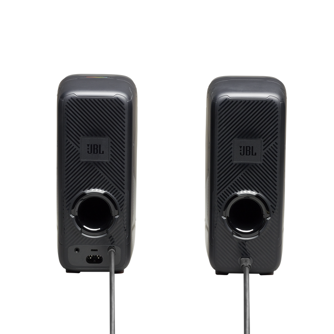 Parlantes JBL Quantum DUO para Gaming con RGB y Sonido Envolvente