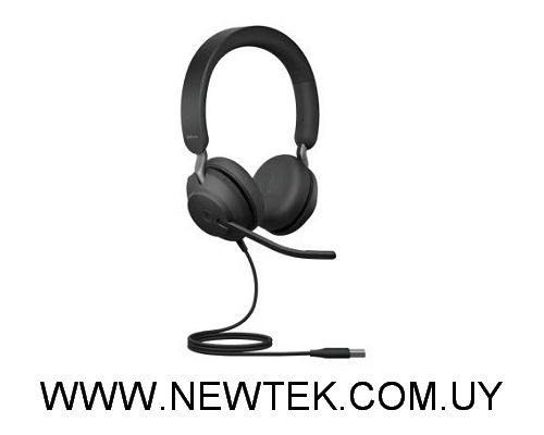 Auriculares con Microfono Jabra Evolve2 40 SE MS Stereo USB-A