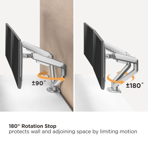 Soporte para Monitor Brateck LDT63-C024 con 2 Brazos Articulados hasta 32" o 9Kg