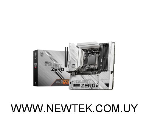 Placa Madre MSI B650M PROJECT ZERO DDR5 Pcie 4.0 Socket AM5 HDMI DP
