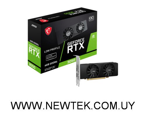 Tarjeta de video MSI GeForce RTX 3050 LP 6G OC 6GB GDRR6 HMDI Displayport