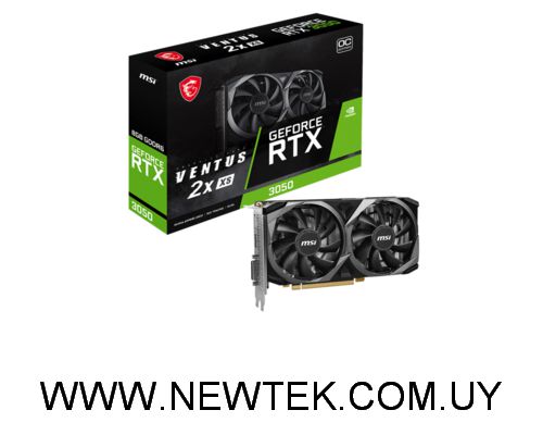 Tarjeta de video Msi GeForce RTX 3050 Ventus 2X XS 8GB GDDR6