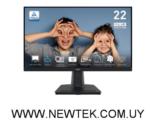 Monitor MSI PRO MP225V 22” FHD VA 1MS 100Hz HDMI VGA