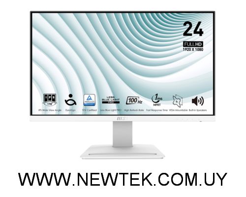 Monitor MSI PRO MP243XW 24" FHD IPS 1MS 100Hz HDMI Displayport