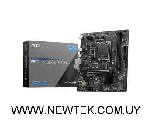 Placa Madre MSI PRO H610M-S DDR4 Socket 1700 m.2 PCI-E 4
