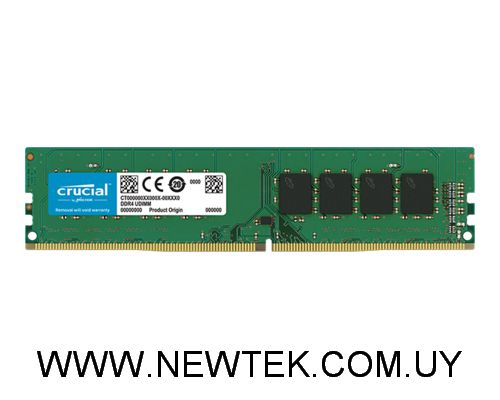 Memoria RAM Crucial 8GB DDR4 2666mhz LC19 UDIMM 1.2v CT8G4DFRA266/S8266