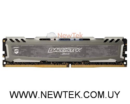 Memoria Crucial Ballistix Sport LT BLS16G4D30BESB 16GB DDR4 3000mt/s Gray GAMING