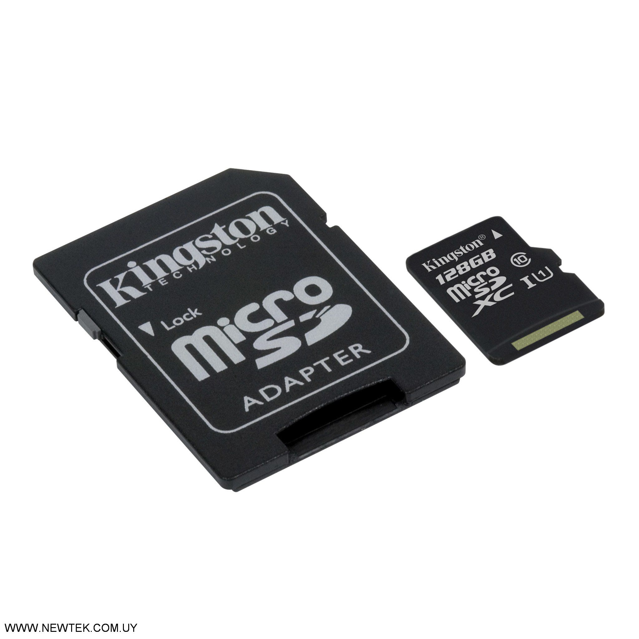 Memoria Micro SD Kingston 128GB Con Adaptador SD SDCS/128GB 80MB/s Clase 1 (U1)
