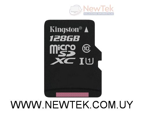 Memoria Micro SD Kingston 128GB Con Adaptador SD SDCS/128GB 80MB/s Clase 1 (U1)