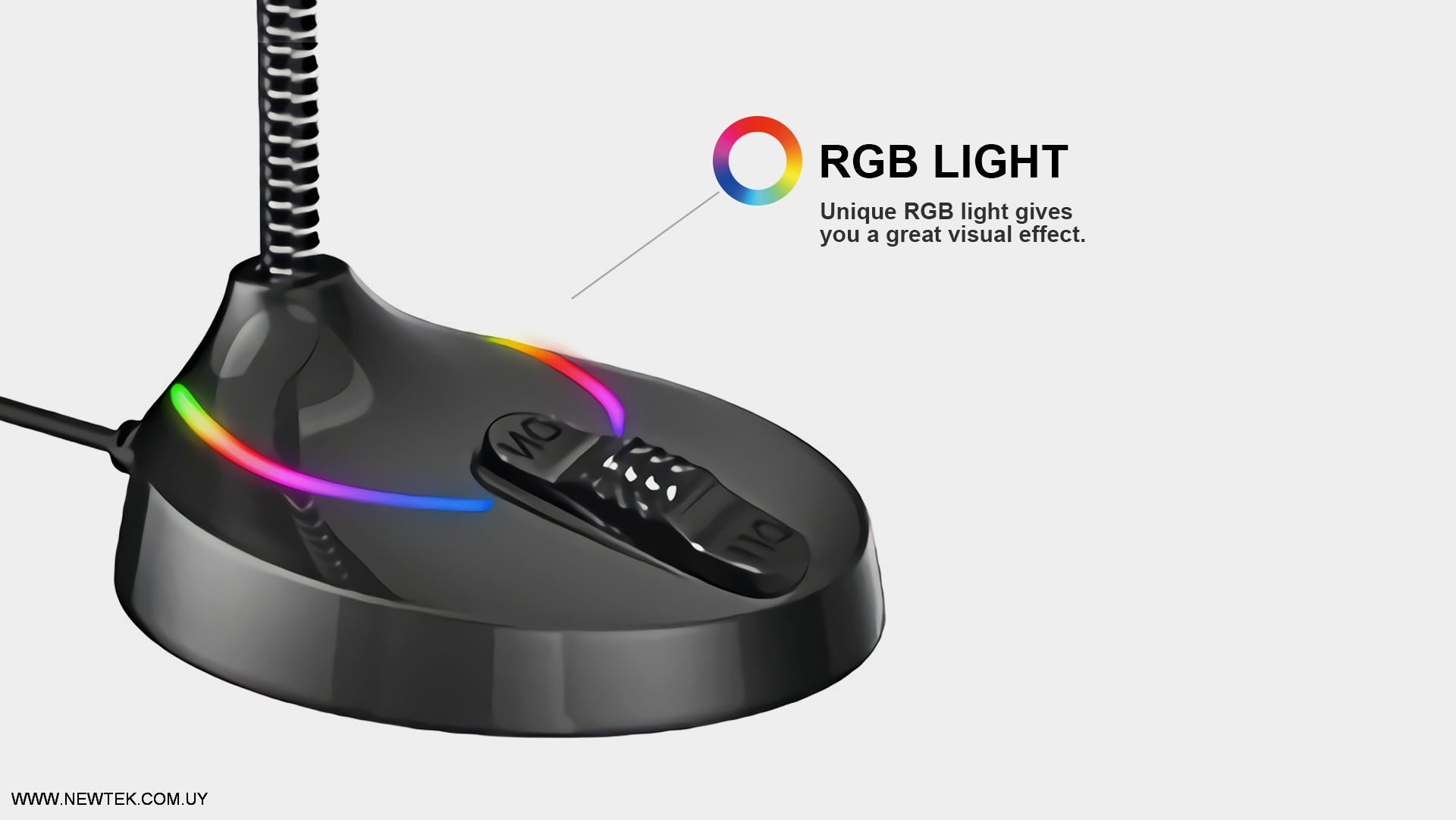 Microfono Havit GK55 Gaming Omniireccional Iluminado RGB Conexion USB Ajustable