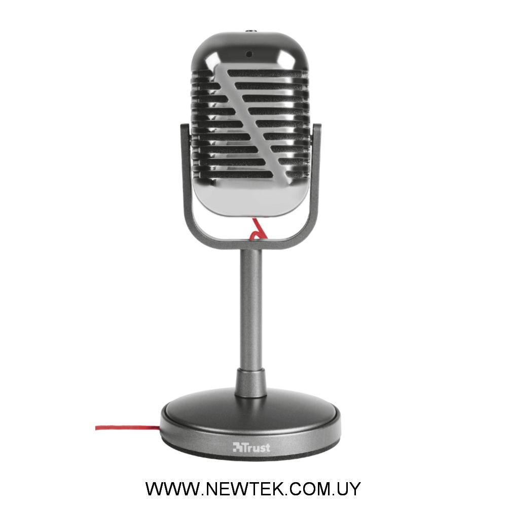 Micrófono Trust ELVII 21670 Con Soporte, Angulo Ajustable y Boton de Silencio