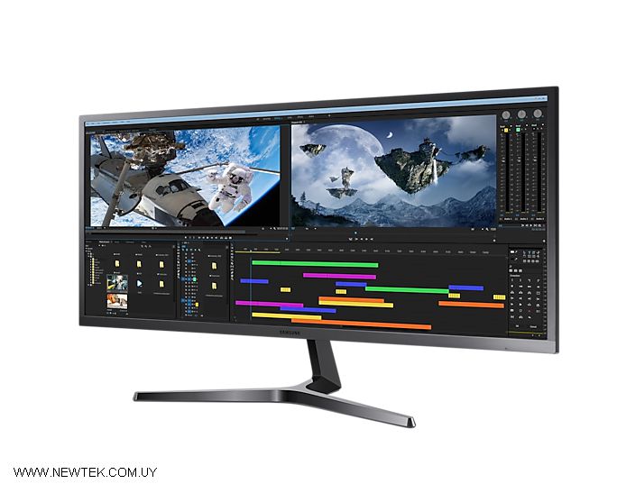 Monitor Samsung LS34J550WQLXZS 34" Pulgadas 3440x1440 UltraWide QHD 21:9 HDMI DP