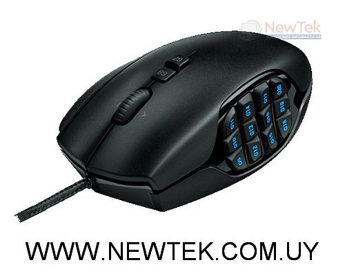 Mouse Cableado Logitech G600 para juegos MMO 910-003879 20 Botones 8K Dpi Gaming