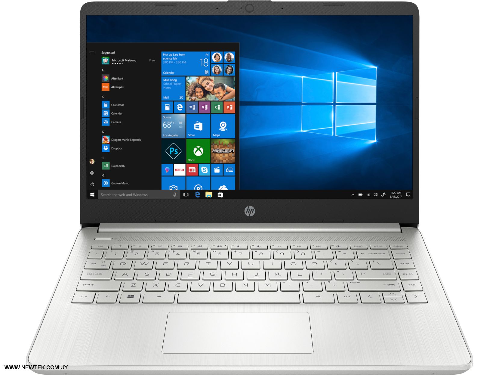 Notebook HP 14-DQ2021LA 3V834LA Core i3-1115G4 Mem 8G SSD 256GB 14" Windows 10