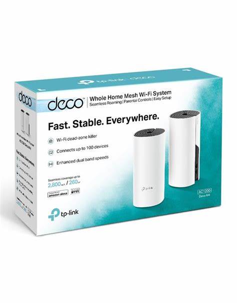 Access Point Tp-Link Deco E4 AC1200 (2-pack) WiFi Mesh Para Hogar 2.4GHz 5GHz