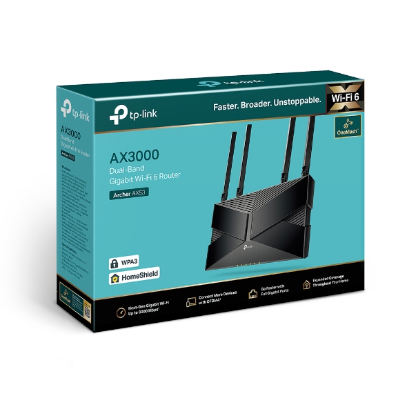 Router Inalambrico Tp-Link Archer AX53 Dual Band 2.4/5Ghz Gigabit Wi-Fi 6