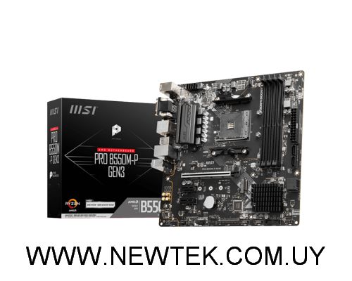 MSI Placa Madre PRO B550M-P GEN3 Socket AM4 DDR4
