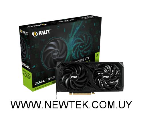 Tarjeta de video Palit GeForce RTX 4060 Ti Dual 8GB GDDR6