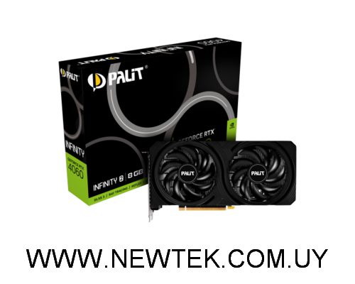 Tarjeta de video Palit GeForce RTX 4060 Infinity 2 8GB GDDR6