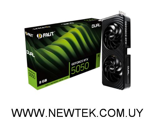 Tarjeta de video Palit GeForce RTX 5050 Dual 8GB GDDR6