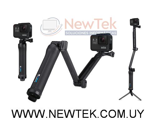 Palo Selfie Tripode GoPro 3 en 1 Vara de extension de 22.7 cm Portable Flexible