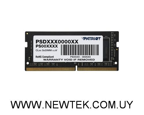 Memoria Ram Patriot DDR4 8GB 3200MHz CL 22 So-dimm