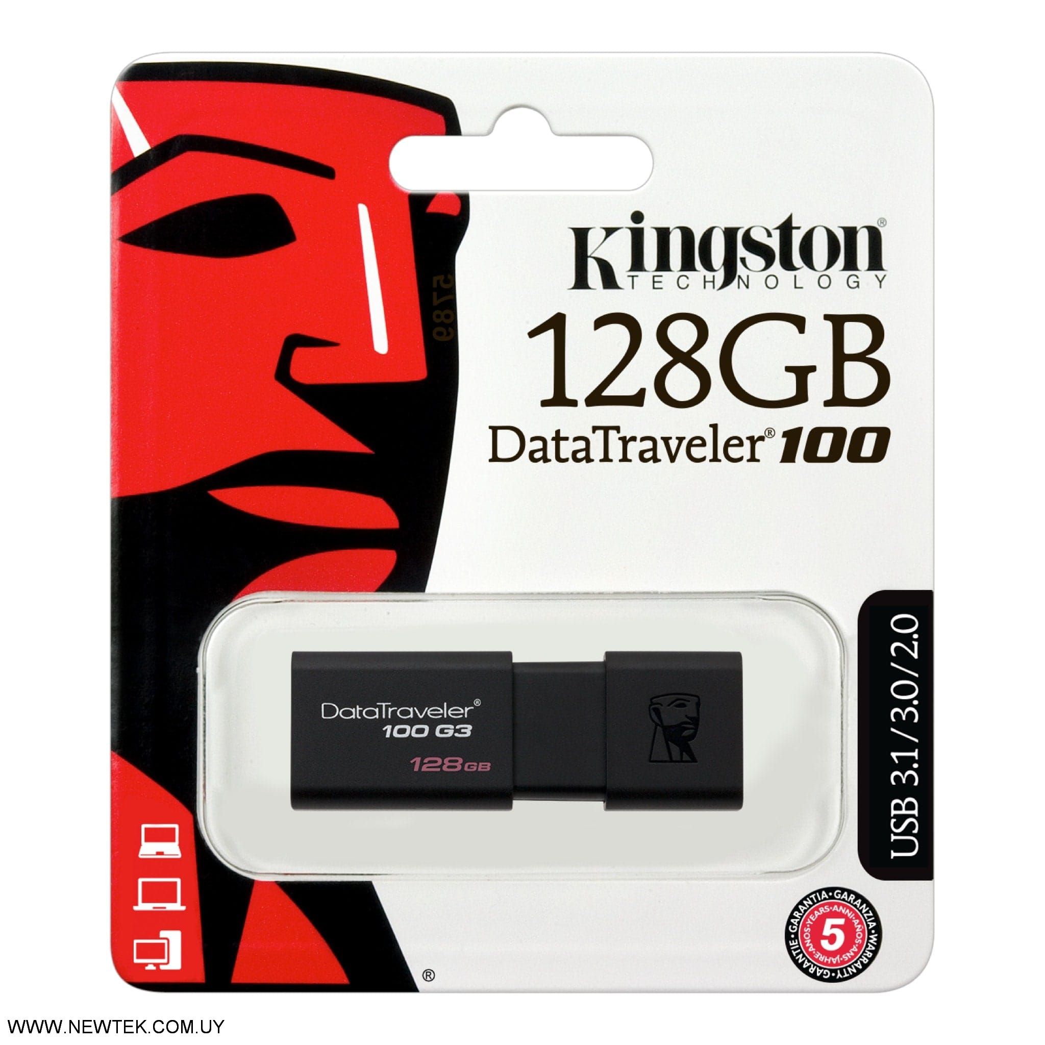 PenDrive USB 3.0 Kingston Data Traveler DT100G3 Gen3 128GB DT100G3/128GB 130MB/s