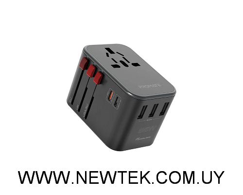 Adaptador Promate TRIPMATE-36W Universal USB-C USB-A 20W QC 3.0