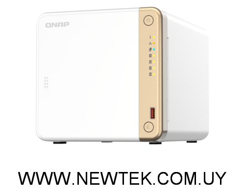 NAS QNAP TS-262-4G Celeron N4505 4GB DDR4 2,5GbE 4 bahías Sata 2 ranuras NVME