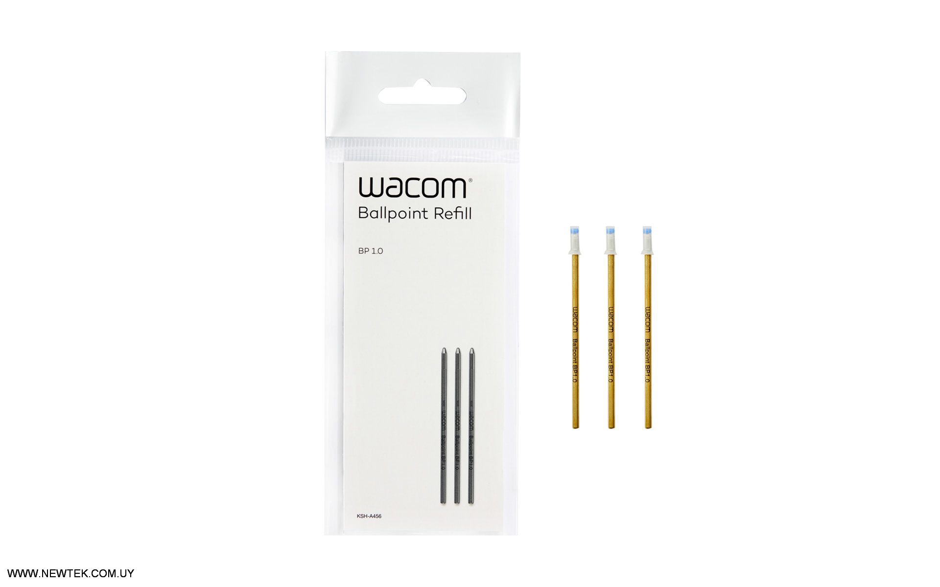 Recarga de Boligrafo Wacom ACK-22207 Pack de 3 Recarga Ballpoint Pen Tinta Negra