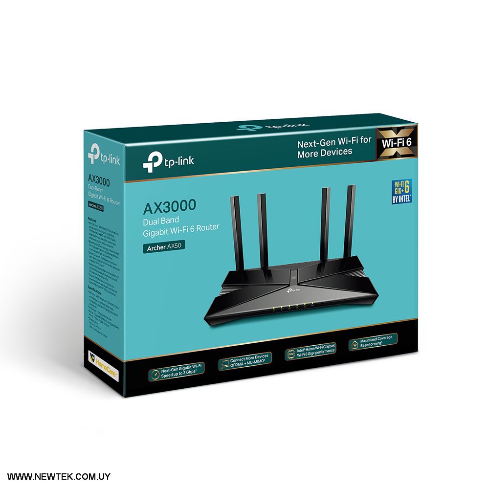 Router Inalambrico Tp-Link Archer AX50 Dual Band 2.4/5Ghz Gigabit Wi-Fi USB 3.0