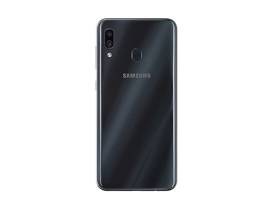 Celular Samsung A30 DS Black RAM 3GB Mem 32GB Cámara 16Mpx Trasera Dual 16+5Mpx