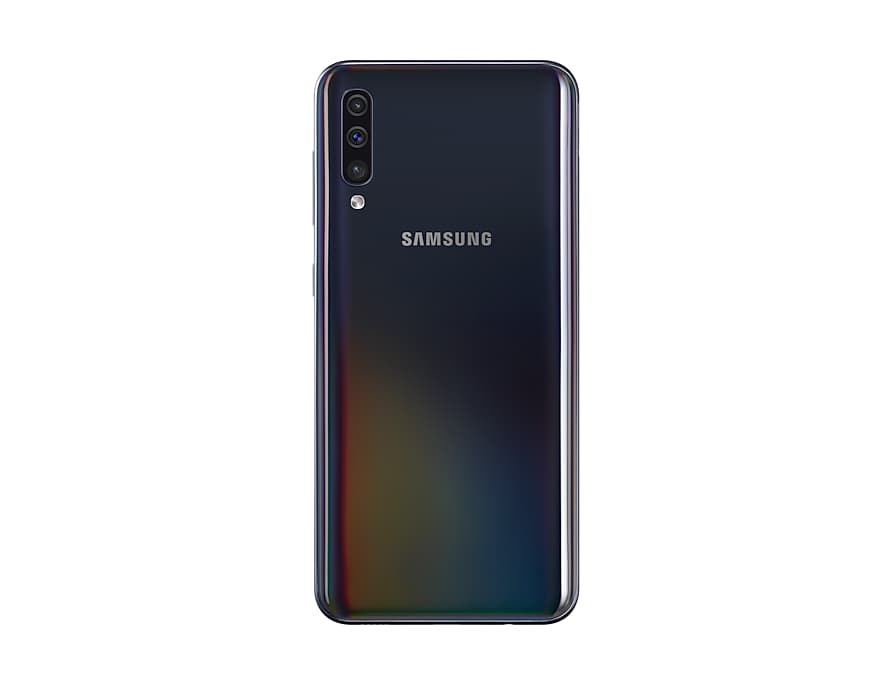 Celular Samsung A50 DS BLACK RAM 4G Memoria 64GB Cámara Trasera Triple 25+5+8MPx