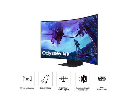Monitor LED Samsung VA LS55CG970NNXGO 55" Odyssey Ark 2da Gen UHD 165Hz HDMI