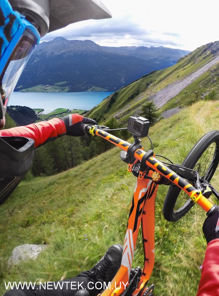 Soporte de Cámaras GoPro Para Bicicletas, bastón Manillar con rotación en 360