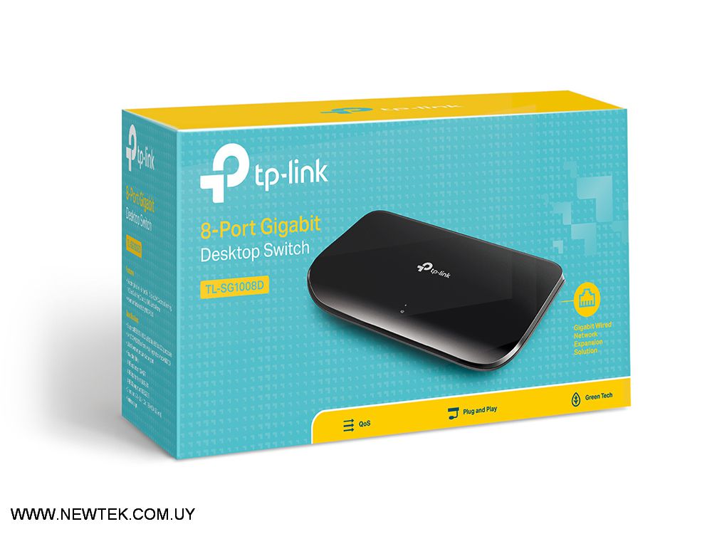Switch Tp-Link TL-SG1008D 8 Puertos Ethernet LAN Gigabit RJ45 Auto MDI/MDIX