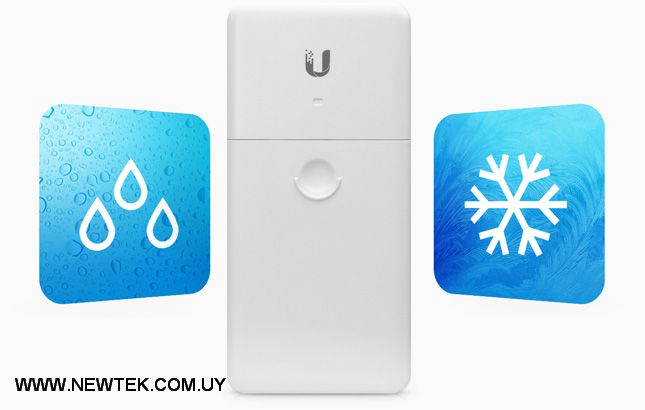 Switch UBIQUITI NanoSwitch N-SW Para Exrteriores Puertos PoE x4 Gigabyte de 24V